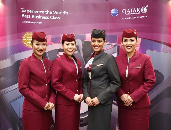 สายการบินกาตาร์ แอร์เวย์ส ให้บริการที่นั่งชั้นธุรกิจ 'QSUITE’ (คิวสวีท) ในประเทศไทย มอบประสบการณ์การบินชั้นธุรกิจที่ดีที่สุดในโลกให้แก่ผู้โดยสารจากรุงเทพฯ