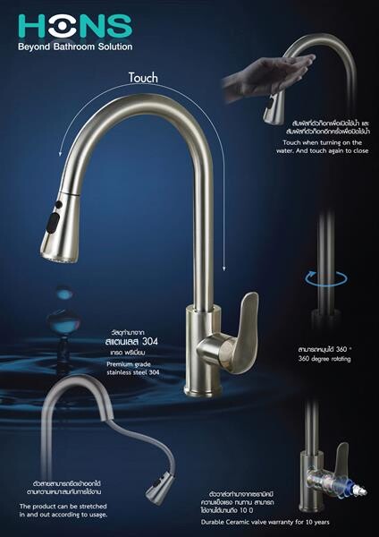 “Rain Shower” และ “ก๊อกซิงค์” 2 รูปโฉมใหม่นวัตกรรมแห่งสายน้ำ ลงตัวด้วยแนวคิด “Beyond Bathroom Solution” หนึ่งเดียวจาก Hons