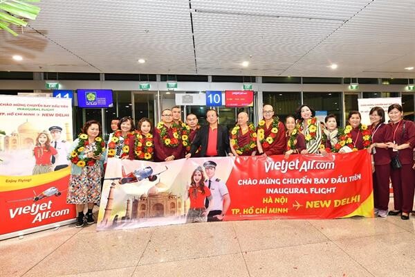 เวียตเจ็ทเปิดให้บริการเที่ยวบินตรง 2 เส้นทาง เชื่อมโฮจิมินห์และฮานอยสู่นิวเดลีในอินเดียอย่างเป็นทางการ