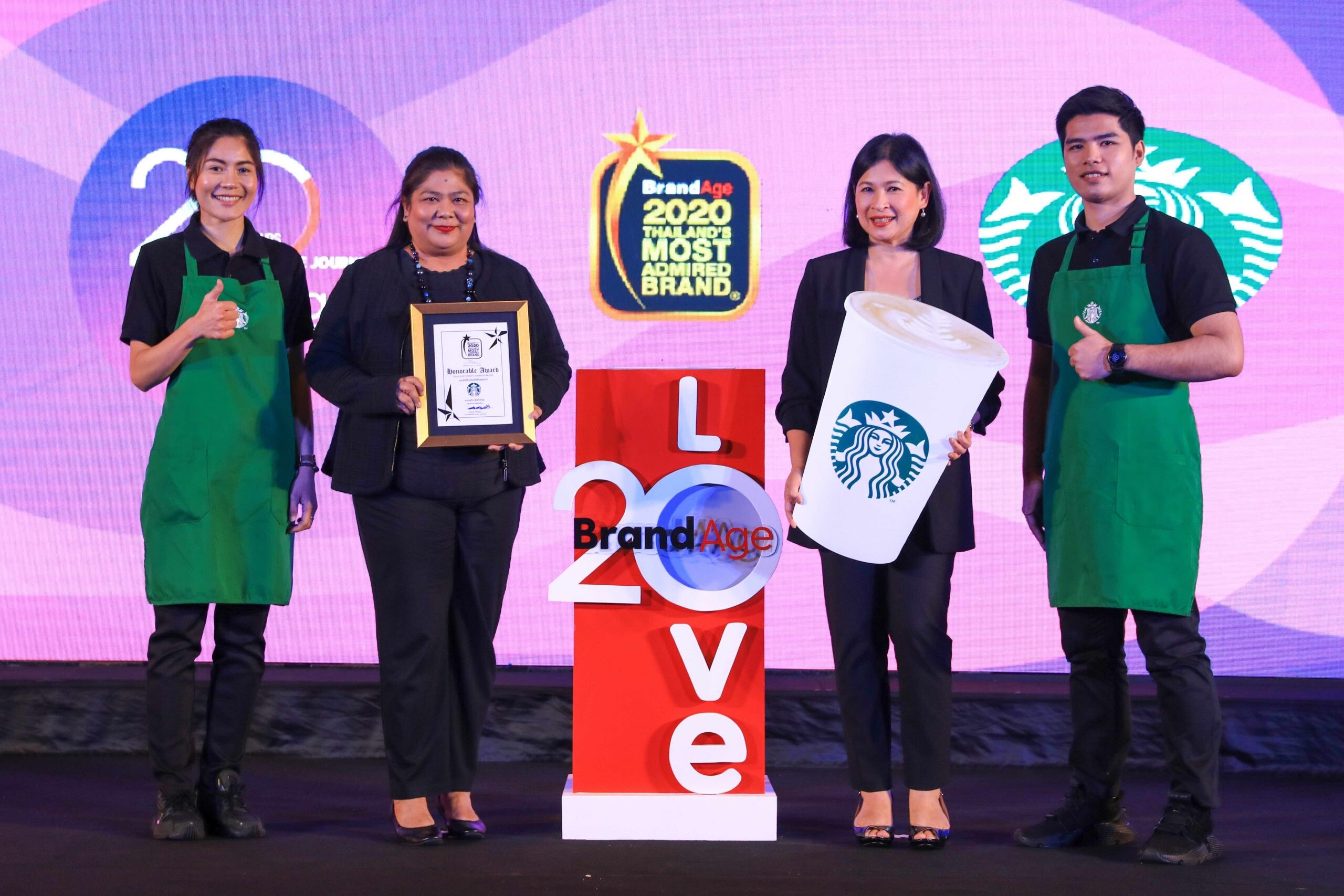 สตาร์บัคส์ คว้ารางวัล Thailand’s Most Admired Brand & Why We Buy 6 ปีซ้อน ครองความเป็นผู้นำร้านกาแฟของคนไทย