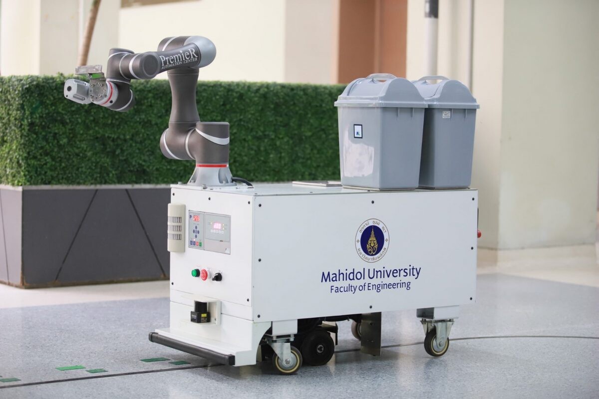 มหิดล เปิดนวัตกรรมสู้ COVID-19 “หุ่นยนต์เวสตี้” เก็บขยะติดเชื้อ และ”หุ่นยนต์ฟู้ดดี้” ส่งอาหาร-ยา ตอบรับวิถีใหม่ New Normal