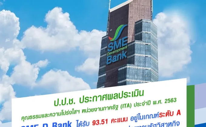 SME D Bank ได้รับ 93.51 คะแนน