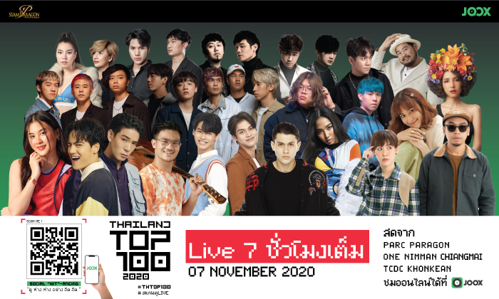 กลับมาอีกครั้ง เล่นใหญ่กว่าเดิม! JOOX x Siam Paragon Presents Thailand Top 100 by JOOX 2020 Social "HIT"- ancing ดู ห่าง ห่าง อย่าง ฮิต ฮิต