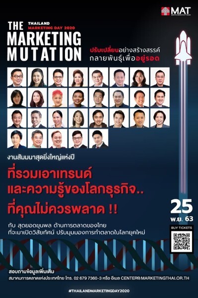 Thailand Marketing Day 2020: The Marketing Mutation ปรับเปลี่ยนอย่างสร้างสรรค์ กลายพันธุ์เพื่ออยู่รอด