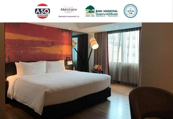 เมอร์เคียว กรุงเทพ สุขุมวิท 11 ร่วมมือกับโรงพยาบาลบีเอ็นเอชพร้อมเป็นหนึ่งในทางเลือกของโรงแรมกักตัวทางเลือก (ASQ) ในกรุงเทพ