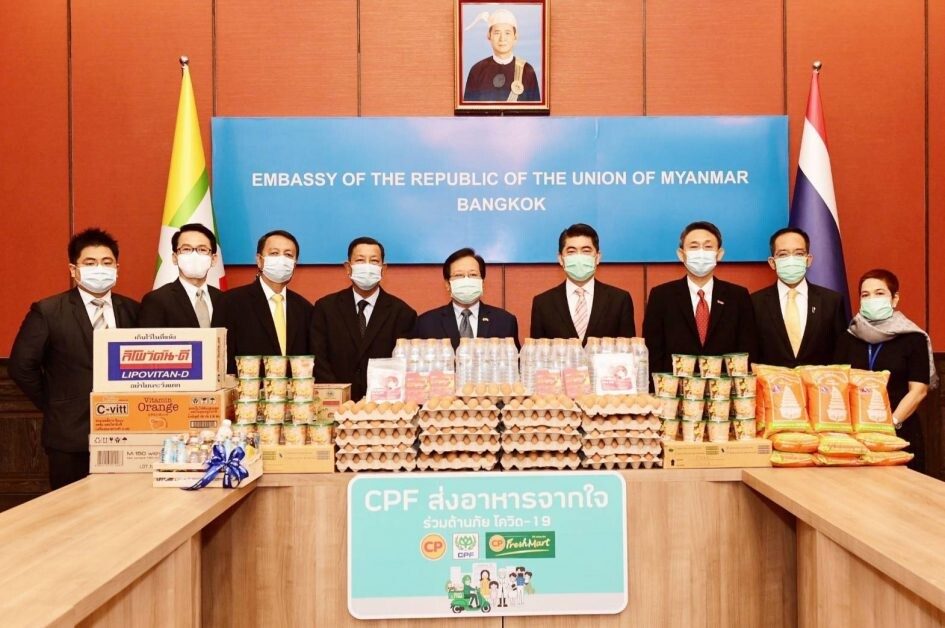 CP Foods and partners jointly supply hearty foods for Myanmar migrant workers