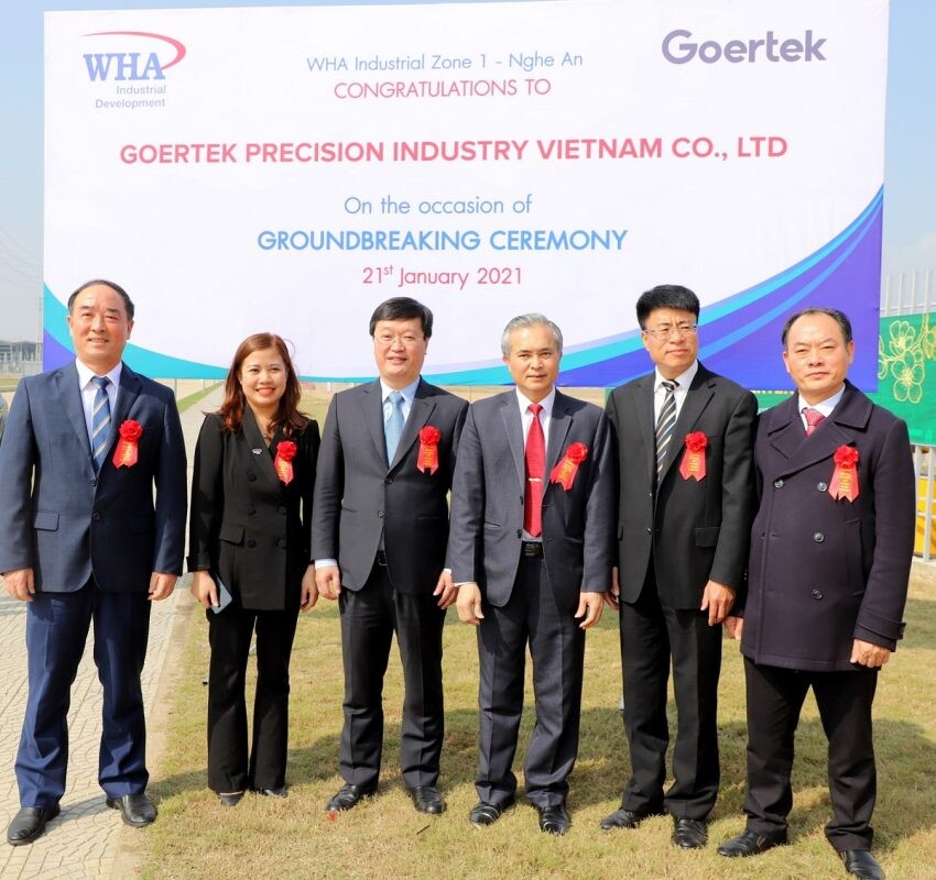 Goertek Celebrates Groundbreaking Ceremony for New Manufacturing Facility at WHA Industrial Zone 1 - Nghe An