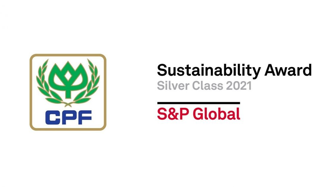 CPF ได้รับรางวัลความยั่งยืนระดับ Silver Class ที่แสดงไว้ใน The Sustainability Yearbook 2021