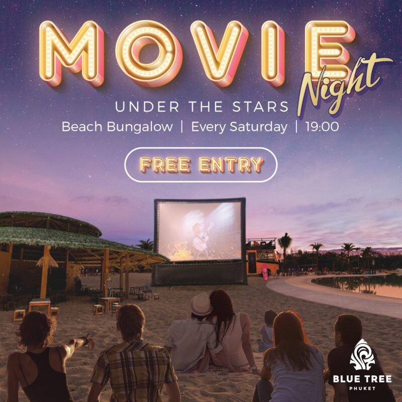 Movie Night Under the Stars on the Beach at Blue Tree Phuket