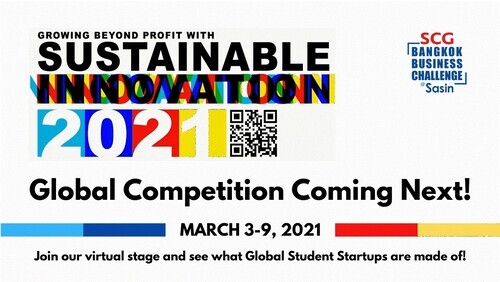 นักศึกษาไทยเจ๋ง! คว้า 5 ที่นั่ง เข้ารอบ Global Competition ในการแข่งขัน SCG Bangkok Business Challenge @ Sasin 2021 ร่วมเชียร์ 3 - 9 มีนาคมนี้