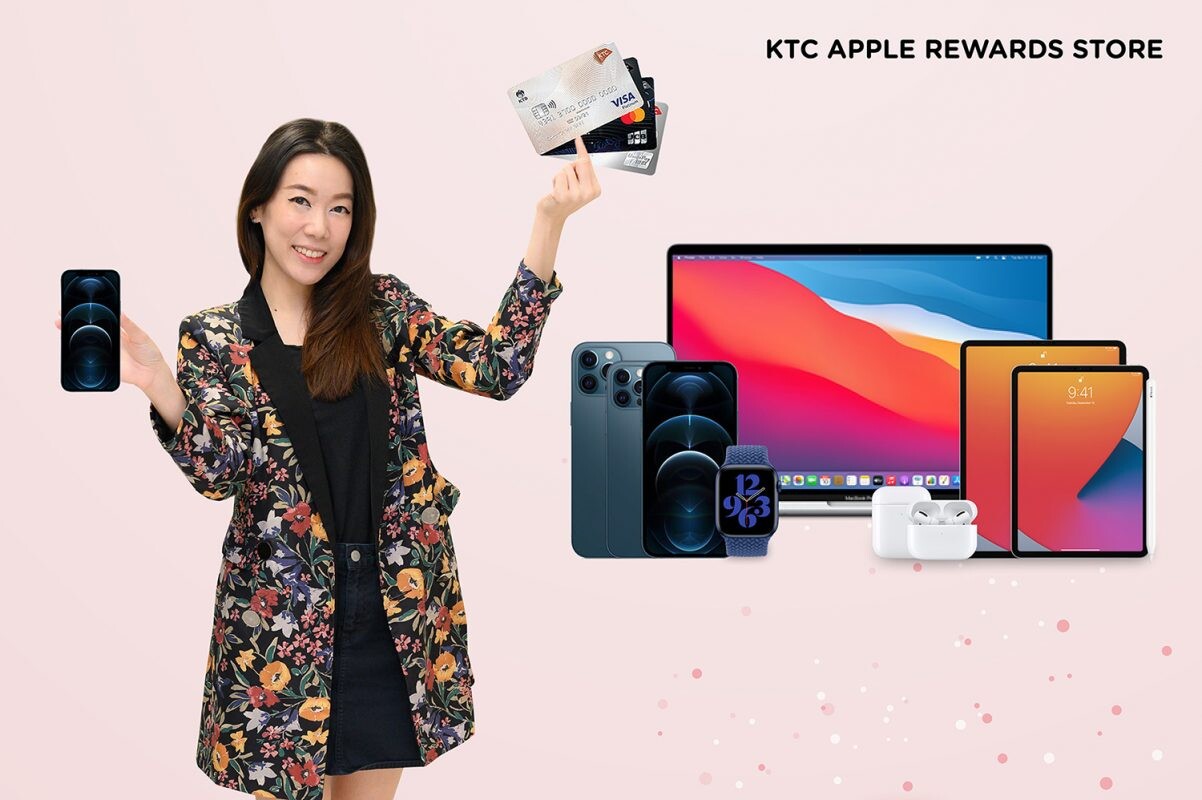 KTC offers installment payment and credit cash back options  for purchases of Apple products at KTC APPLE REWARDS STORE