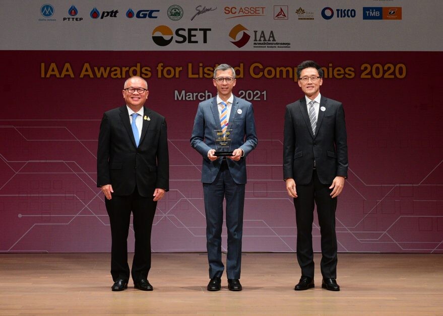 ทีเอ็มบี คว้ารางวัล BEST CEO - กลุ่มธุรกิจการเงิน จากเวที "IAA Awards for Listed Companies 2020"