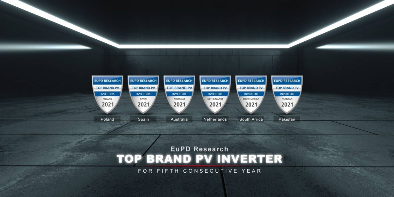 "กู๊ดวี" (GoodWe) แบรนด์อินเวอร์เตอร์พลังงานแสงอาทิตย์รายแรก ที่ได้รับรางวัล EuPD Top PV Brand Award ใน 6 ประเทศ