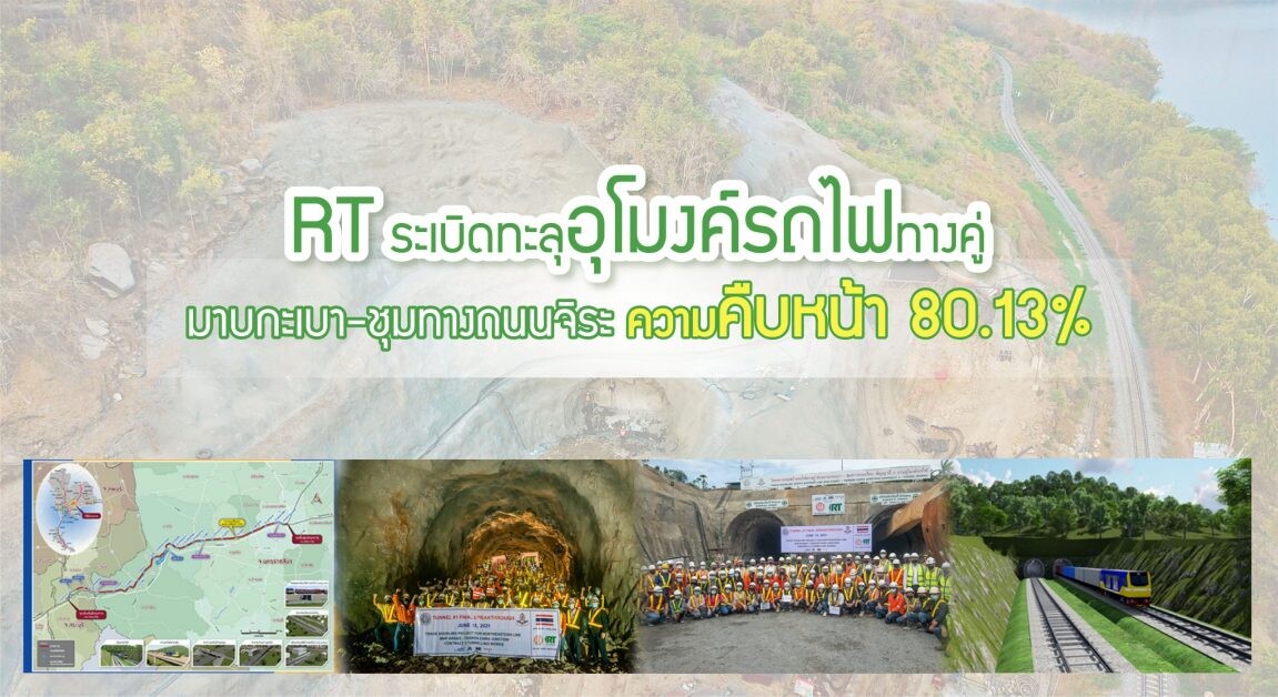 RT ฤกษ์ดีระเบิดทะลุอุโมงค์รถไฟทางคู่ ยาวที่สุดในประเทศไทย 5.2 กม.