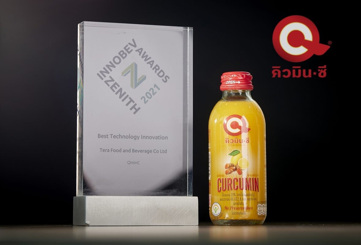 'คิวมินซี' คว้ารางวัล 'Best Technology Innovation 2021' จากประเทศอังกฤษ  เครื่องดื่มเพื่อสุขภาพแบรนด์ไทยหนึ่งเดียวที่ชนะรางวัลในเวทีระดับโลก
