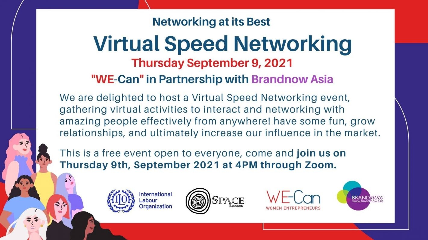 กิจกรรมการสร้างเครือข่าย Speed Networking ออนไลน์ จัดโดยกลุ่ม We-Can และแบรนด์นาว