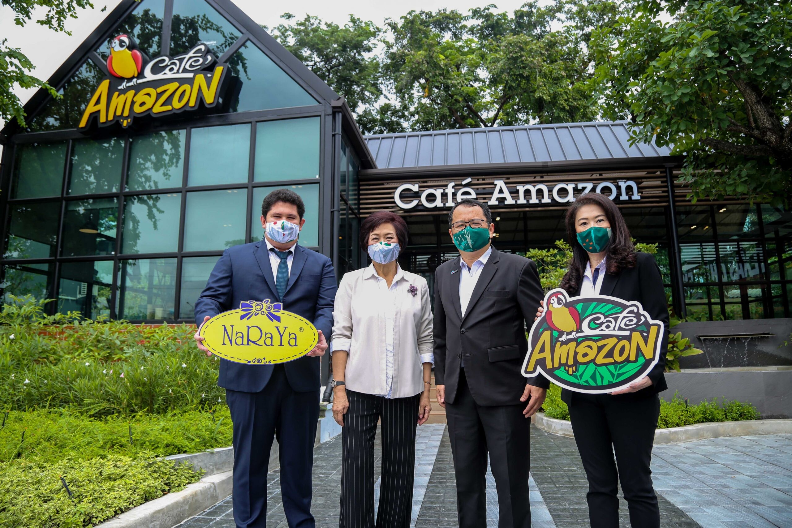"Cafe Amazon x NaRaYa ร่วมเติมพลัง ปันสุข กระจายรายได้สู่ชุมชน"