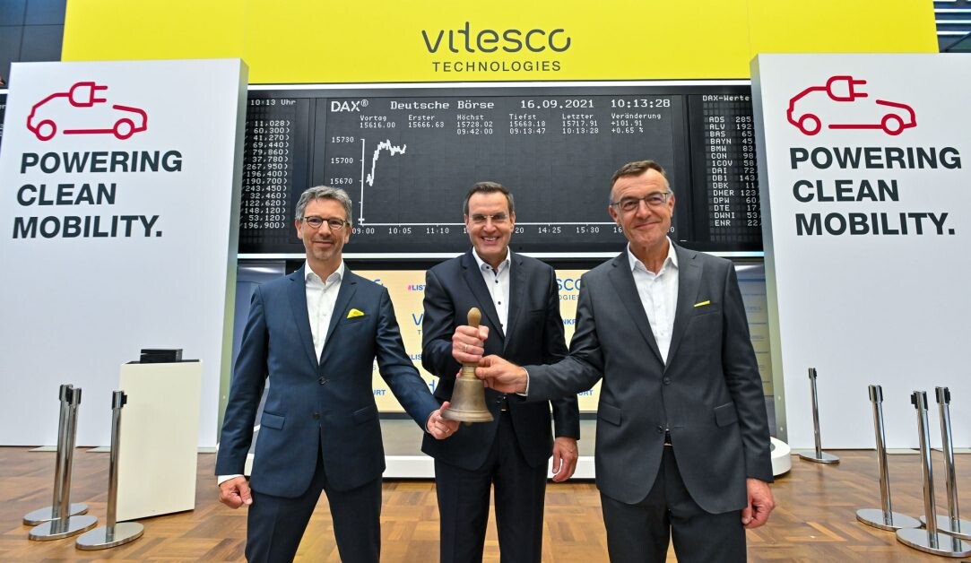 Vitesco Technologies เดินหน้าขยายความแข็งแกร่งในตลาดการขับเคลื่อนด้วยไฟฟ้า (E-mobility) พร้อมเปิดตัวอย่างยิ่งใหญ่ในตลาดหลักทรัพย์แฟรงก์เฟิร์ต ประเทศเยอรมนี หลังจากแยกตัวเป็นอิสระจาก Continental AG