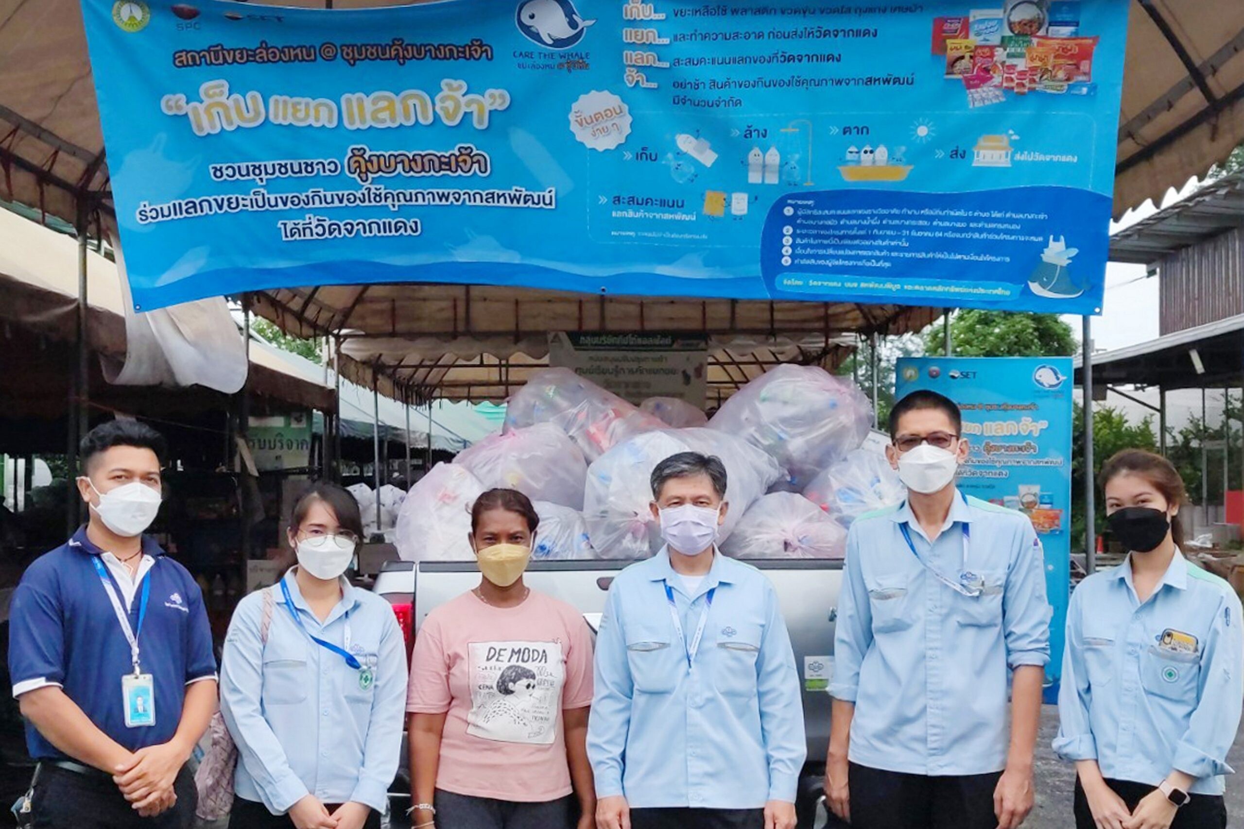 บริษัทไทยเซ็นทรัลเคมีฯ ร่วมกับวัดจากแดงบริจาคขวดพลาสติก เพื่อทำชุดป้องกันไวรัส (PPE) สำหรับพระสงฆ์ใช้ปฏิบัติศาสนกิจ ในช่วงสถานการณ์โควิด 19