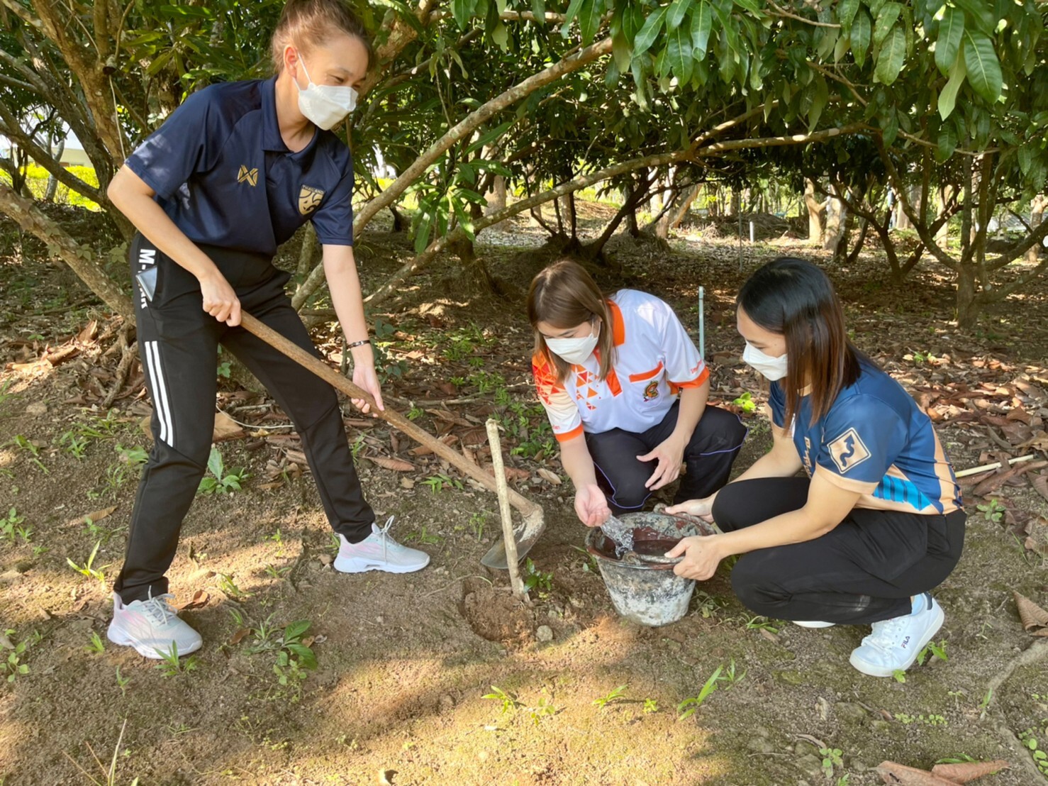 สำนักงานพัฒนาฝีมือแรงงานแม่ฮ่องสอน ร่วมกันบำรุงรักษาต้นไม้ด้วยการพรวนดิน ใส่ปุ๋ย ตัดแต่งกิ่งไม้ และรดน้ำต้นไม้ในพื้นที่ที่ได้ปลูกต้นไม้ เนื่องใน "วันรักต้นไม้ประจำปีของชาติ พ.ศ. 2564