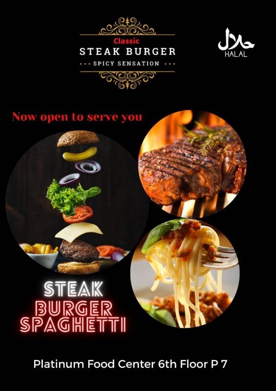 แพลทินัม แนะนำร้านอาหารใหม่ "Classic Steak Burger" มาพร้อมเมนูอาหารอินเตอร์ที่ถูกปากคนไทย