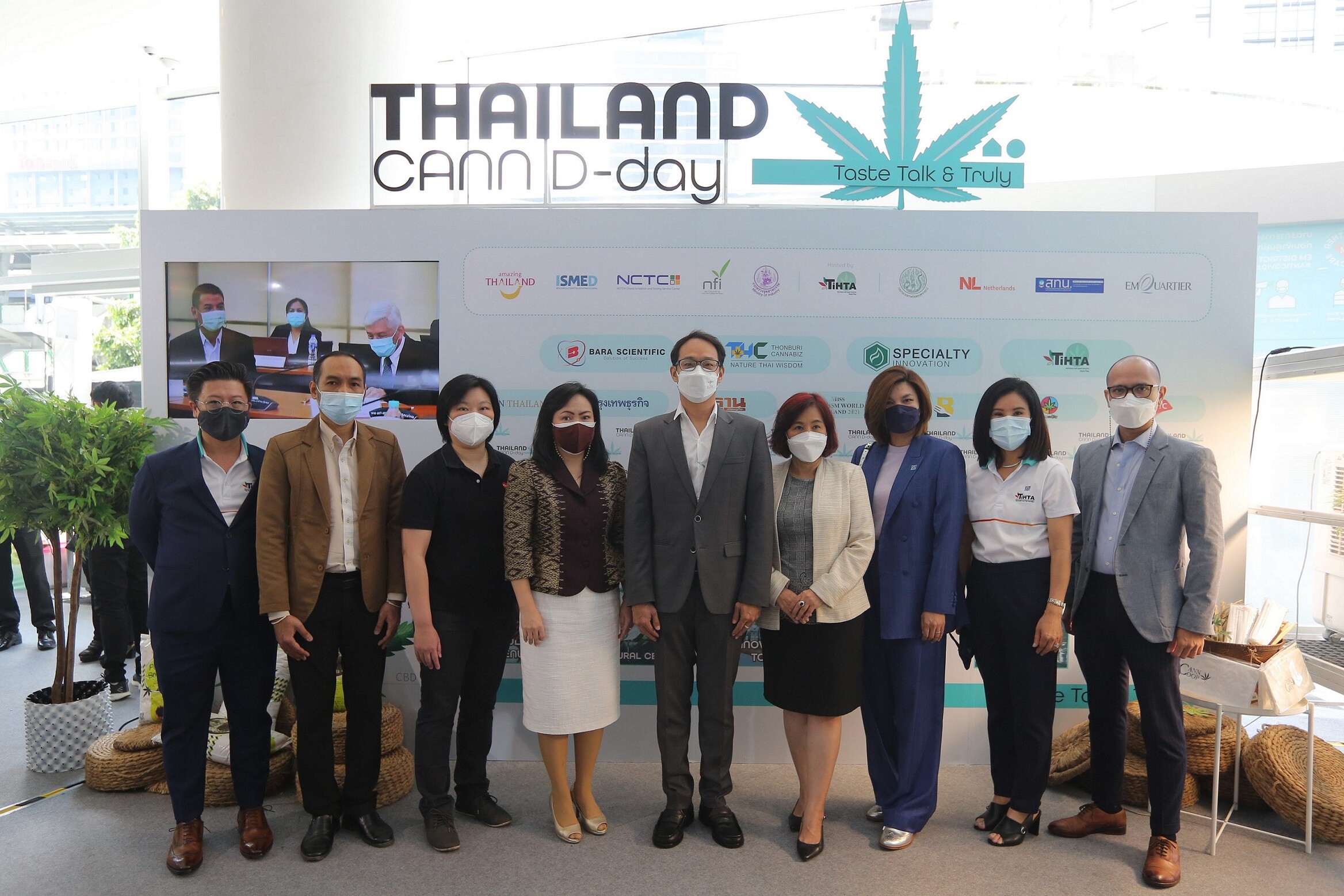 TIHTA ต้อนรับ อย. เยี่ยมชมงาน Thailand Cann D-Day 2021 ผุดไอเดียผลักดันผู้ประกอบการอุตสาหกรรมกัญชง ปั้นไทยสู่ Hemp Hub