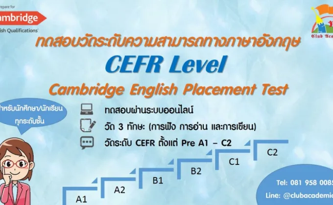 เปิดสอบวัดระดับภาษาอังกฤษ CEFR