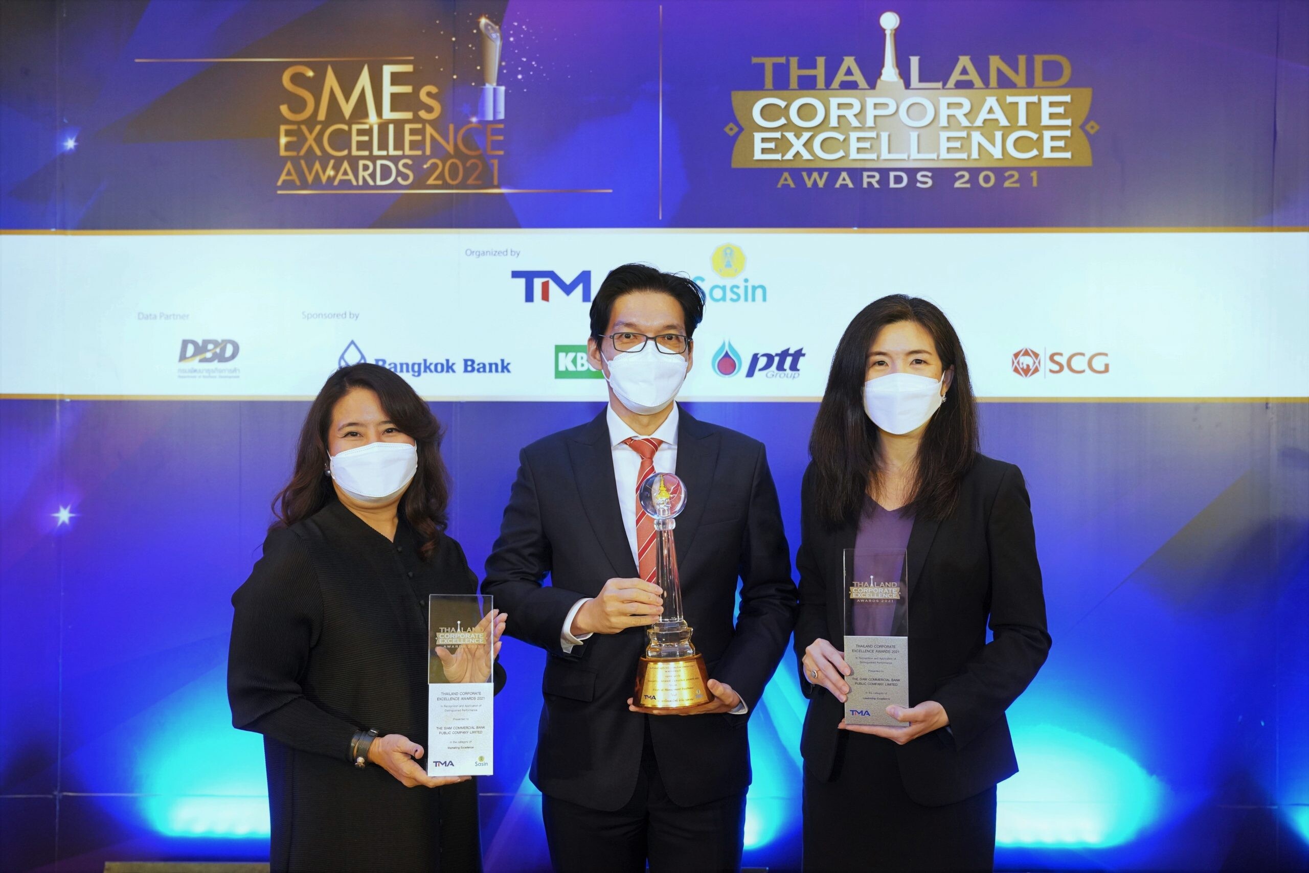 ไทยพาณิชย์ คว้า 3 รางวัล จากเวที Thailand Corporate Excellence Award 2021 ตอกย้ำความเป็นเลิศในการบริหารจัดการองค์กรอย่างแข็งแกร่งและมั่นคง