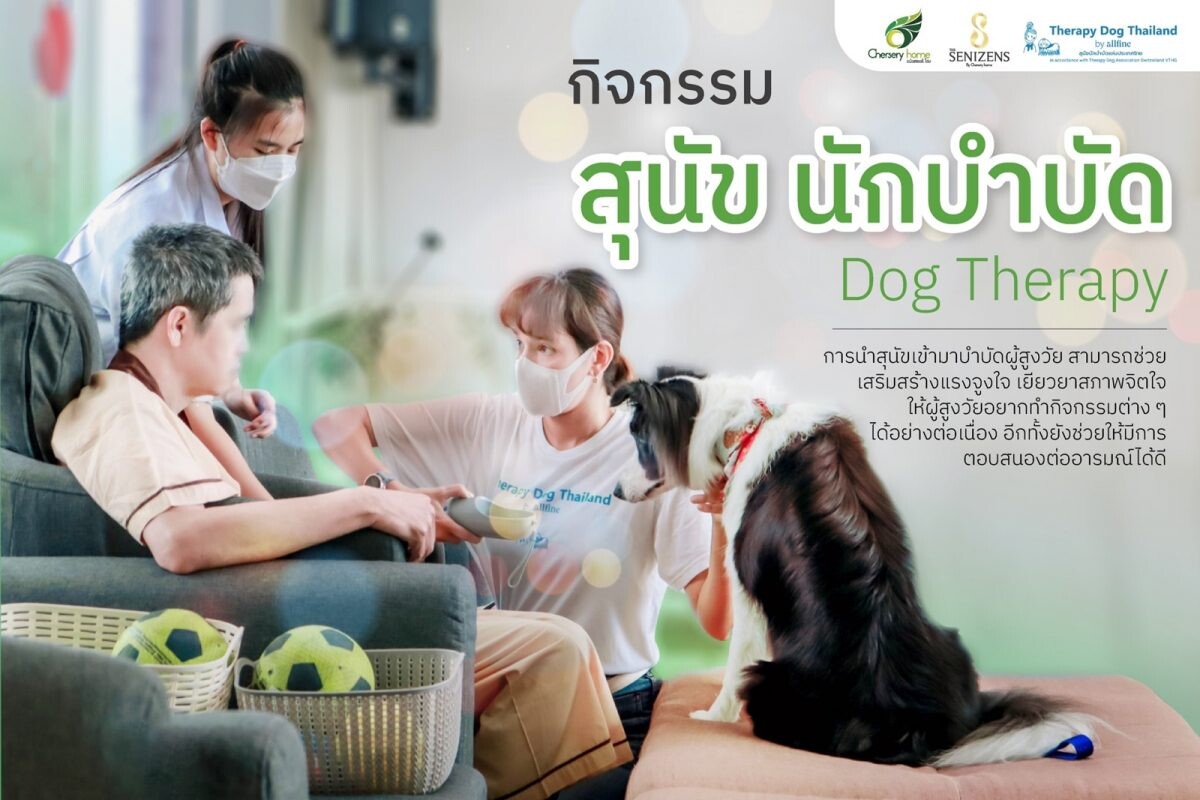 The Senizens จัดโครงการสุนัขนักบำบัดแห่งประเทศไทย โดยบริษัท ออลไฟน์ วิสาหกิจเพื่อสังคม