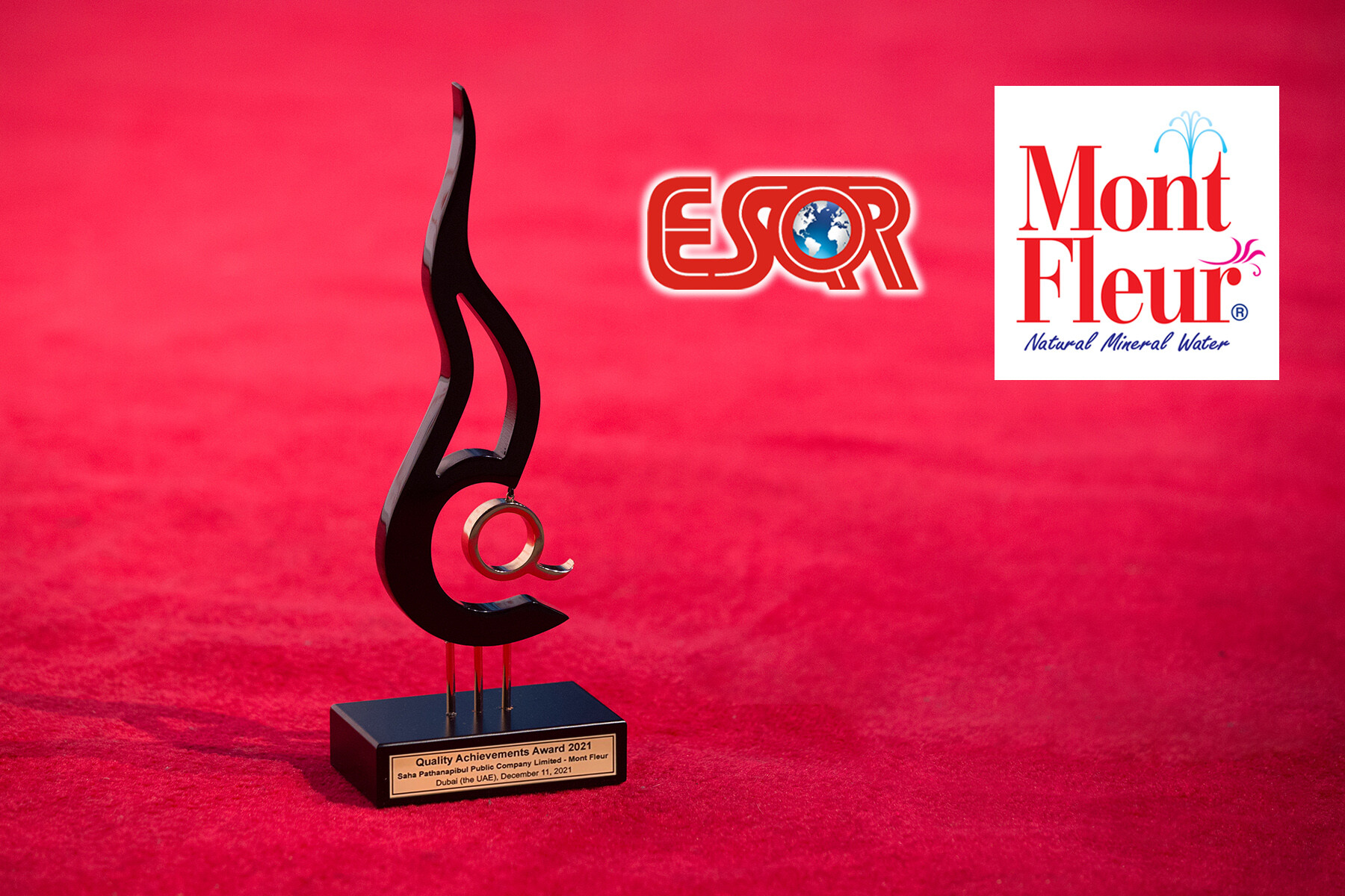"มองต์เฟลอ" ประกาศความสำเร็จบนเวทีโลก น้ำแร่แบรนด์เดียวจากไทยที่คว้ารางวัล ESQR's Quality Achievements Awards 2021