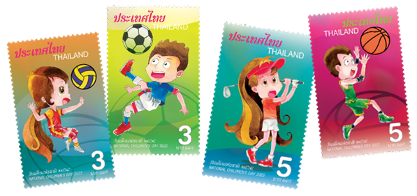 สุดคิ้วท์!! ไปรษณีย์ไทยเปิดตัวแสตมป์วันเด็ก 65 รวมกีฬาสุดฮิตเด็กไทย มาพร้อมสีสันกราฟฟิกและลายเส้นน่าสะสม จำหน่ายพร้อมกันวันเด็กแห่งชาติ 2565