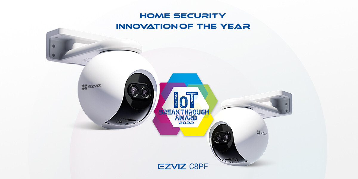 กล้องสมาร์ทโฮม EZVIZ รุ่น 'C8PF' เลนส์คู่อัจฉริยะ คว้ารางวัล "Home Security Innovation of the Year" ตอกย้ำความเป็นเลิศด้านการออกแบบและนวัตกรรมล้ำสมัย