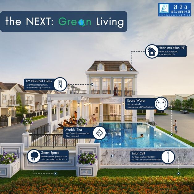 ลลิล พร็อพเพอร์ตี้ เดินหน้าภารกิจ the NEXT: Green Living  มาตรฐานการอยู่อาศัยที่ใส่ใจสิ่งแวดล้อม  ส่งมอบสังคมคุณภาพจากรุ่นสู่รุ่น  เพิ่มมูลค่าโครงการในอนาคต