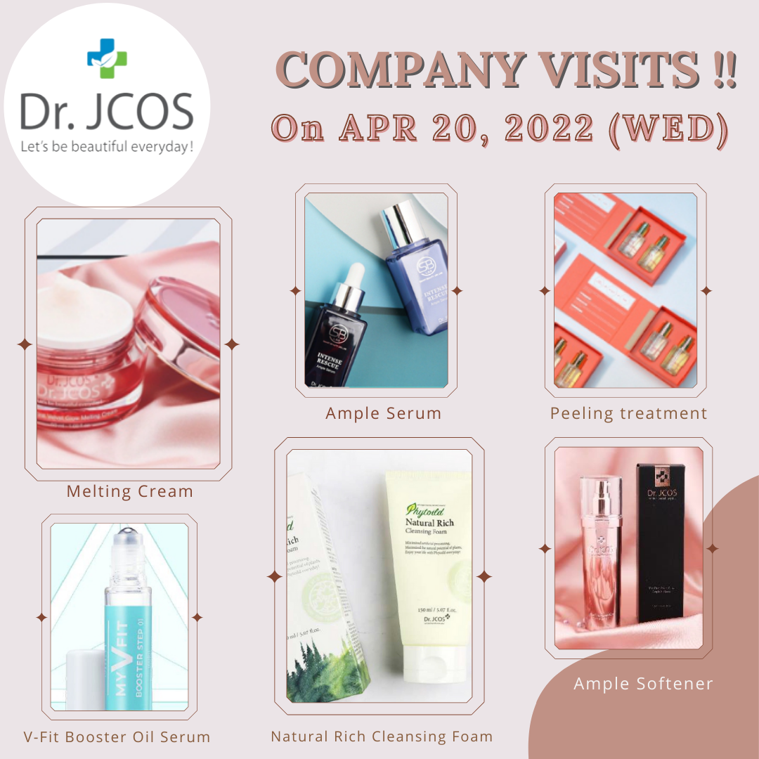 C.M.S. Business Consulting เชิญร่วมงาน B2B Matching /บริษัทเกาหลี DR. JCOS CO., LTD. ออกพบลูกค้าไทย (Company visits) วันที่ 20 เมษายน 2565