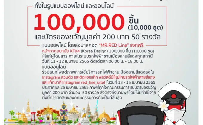 รฟฟท. สวัสดีปีใหม่ไทยผู้โดยสารเนื่องในโอกาสเทศกาลสงกรานต์