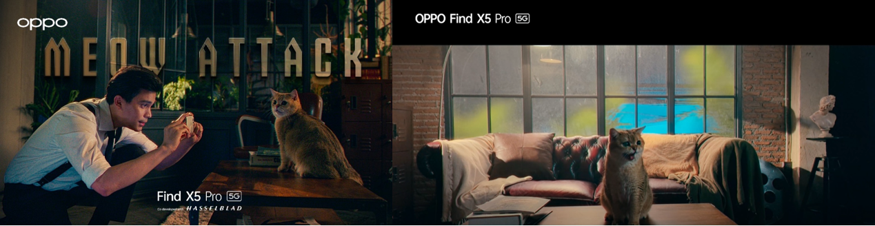 OPPO ปล่อยไวรัลวิดีโอสุดปัง นำแสดงโดย "โอปอล์-ย้ง-ซันนี่" ผ่าน OPPO Find X5 Pro 5G  เผยมุมมองและเคล็ดลับเด็ดให้เก็บทุกช่วงเวลาสำคัญ (แม้ที่แสงน้อย)!