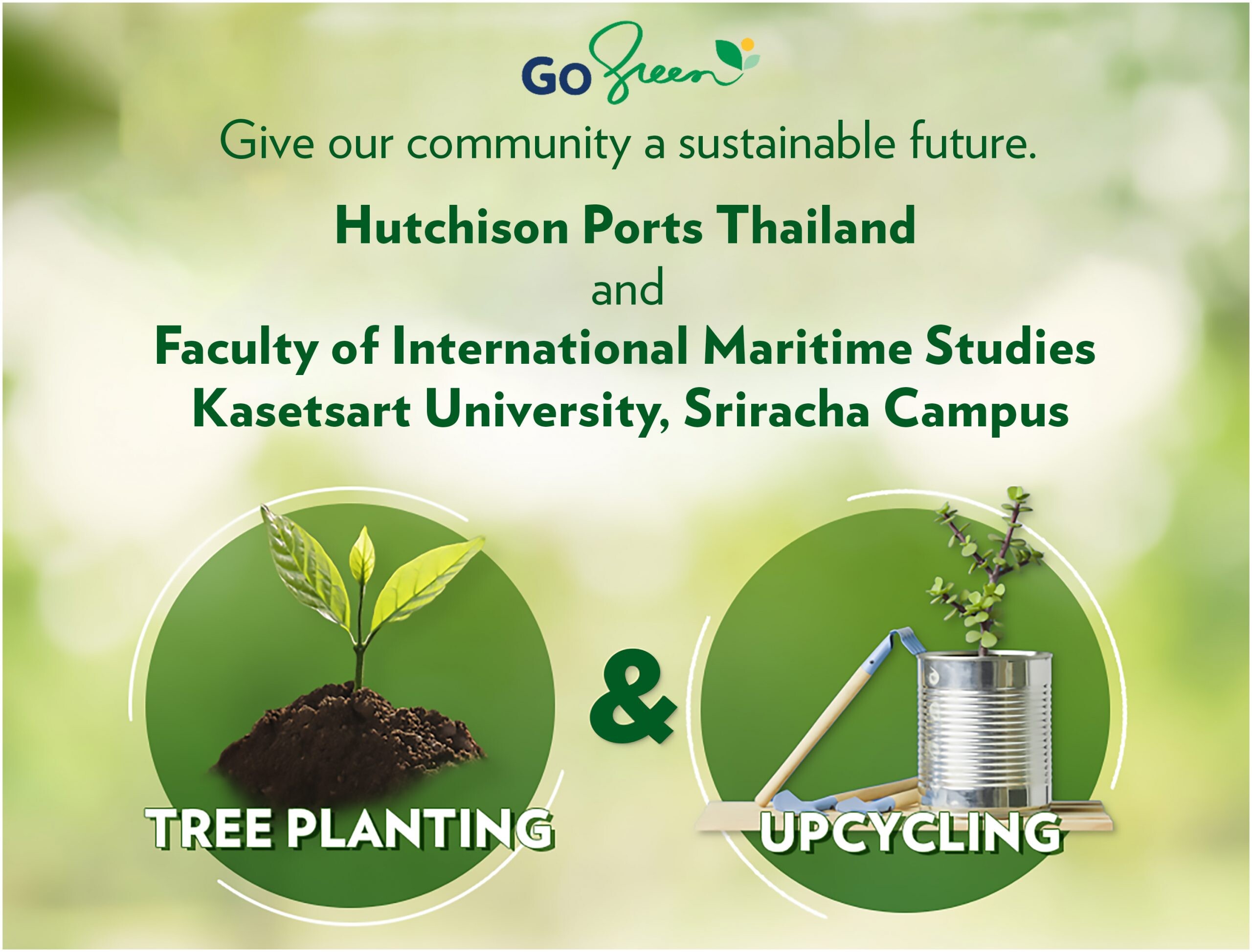 ฮัทชิสัน พอร์ท ประเทศไทย จับมือ มหาวิทยาลัยเกษตรศาสตร์ ในโครงการ Go Green มุ่งวางรากฐานธุรกิจเพื่อความยั่งยืนและเป็นมิตรกับสิ่งแวดล้อมให้เยาวชนไทย