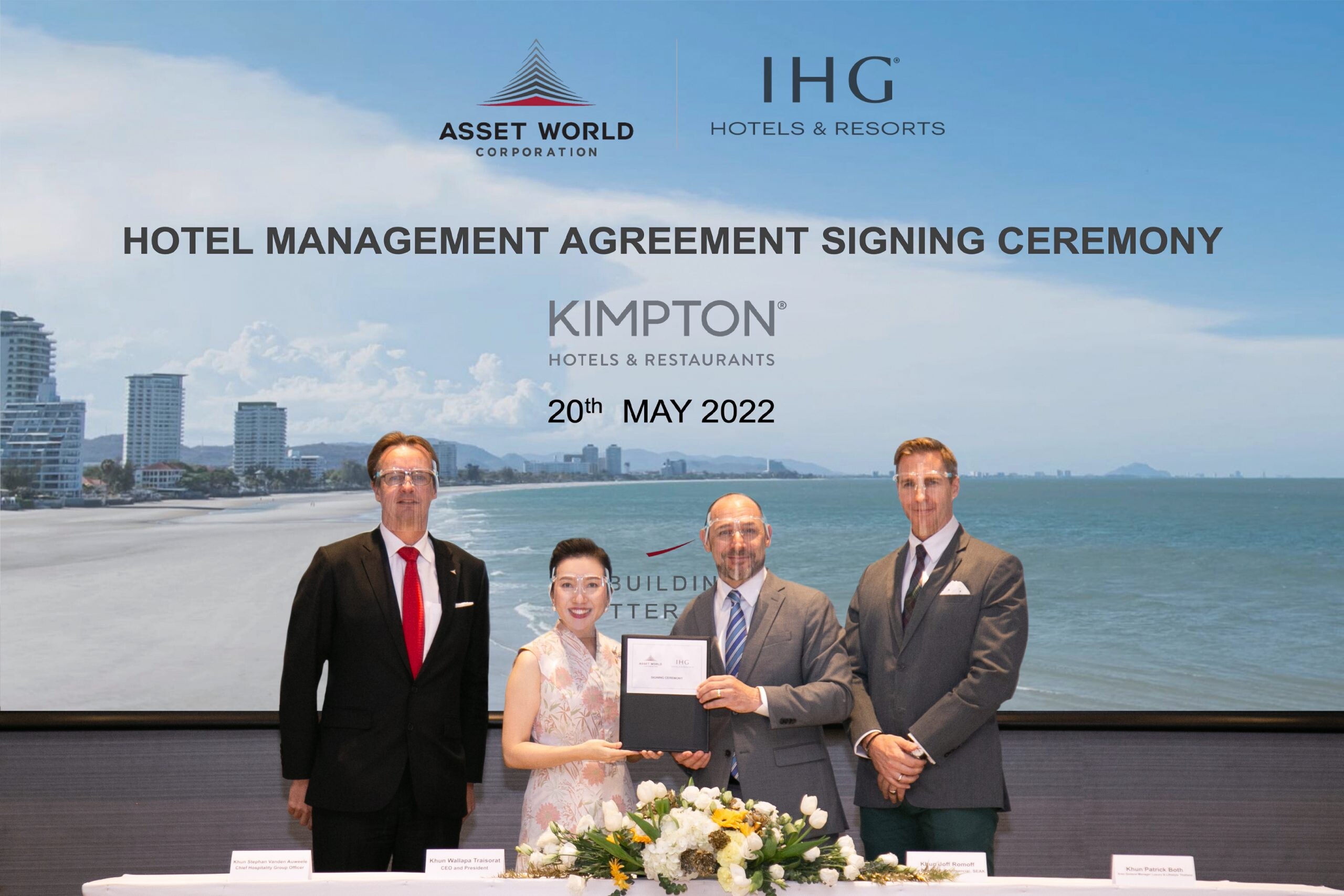 AWC signs agreement with IHG to manage Kimpton Hua Hin Resort, responding to family & business travel demands after Thailand reopens
