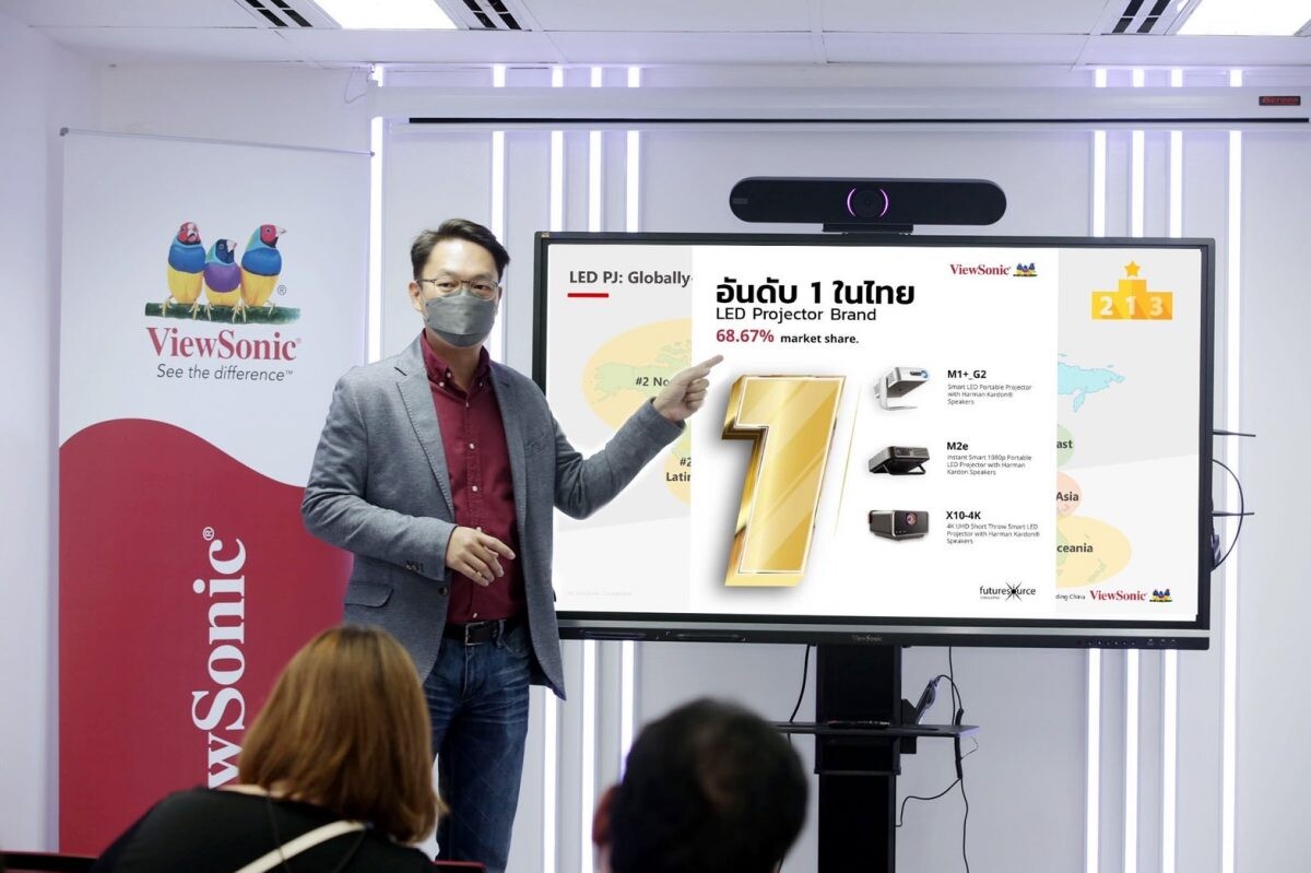 "วิวโซนิค" ปักหมุดขึ้นครองอันดับ 1 ผลิตภัณฑ์ LED โปรเจกเตอร์ของไทย พร้อมเปิดตัวแอลอีดีโปรเจกเตอร์ 2 ซีรีย์ รองรับการใช้งานในห้องประชุมบริษัทได้อย่างสมบูรณ์แบบ