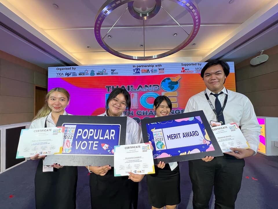 เด็กอีเว้นท์ ม.หอการค้าไทย รับรางวัล Thailand MICE Youth Challenge 2022
