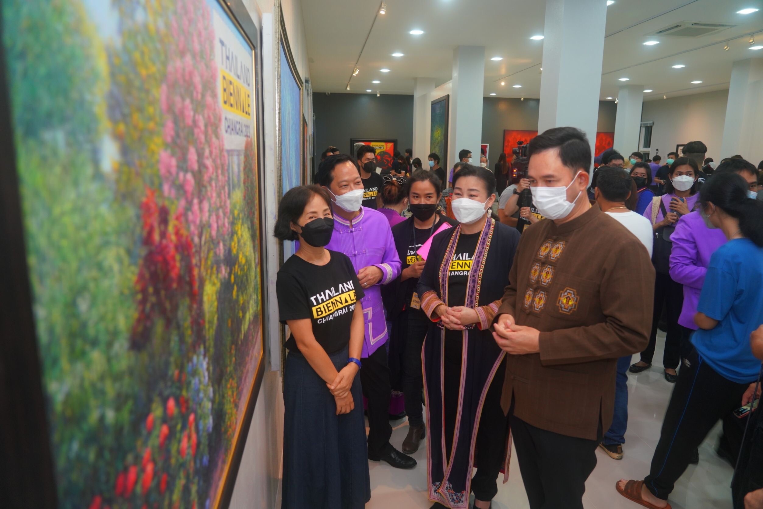 วธ. ร่วมกับจังหวัดเชียงราย หน่วยงานภาครัฐและเอกชน จัดพิธีเปิด "นิทรรศการธงสัญลักษณ์ Thailand Biennale, Chiangrai 2023 โดยศิลปินเชียงราย"