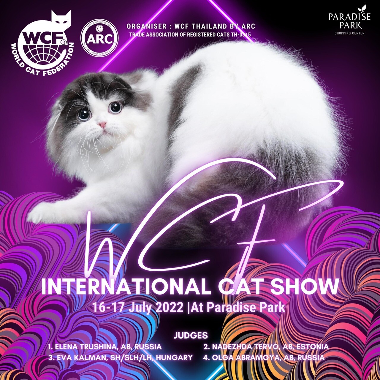 ทาสแมวต้องมา!! พาราไดซ์ พาร์ค ชวนมางานประกวดแมวสวยงาม WCF International Cat Show และกิจกรรมสารพัดของน้องแมว 16-17 ก.ค. นี้
