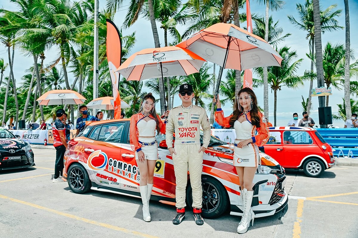 คอมแพ็ค เบรก ส่ง "เจมส์ - ภูริพรรธน์" ดาราหน้าใสขวัญใจสาวๆ ลงประชันความเร็วในรายการ Toyota Gazoo Racing Motorsport 2022