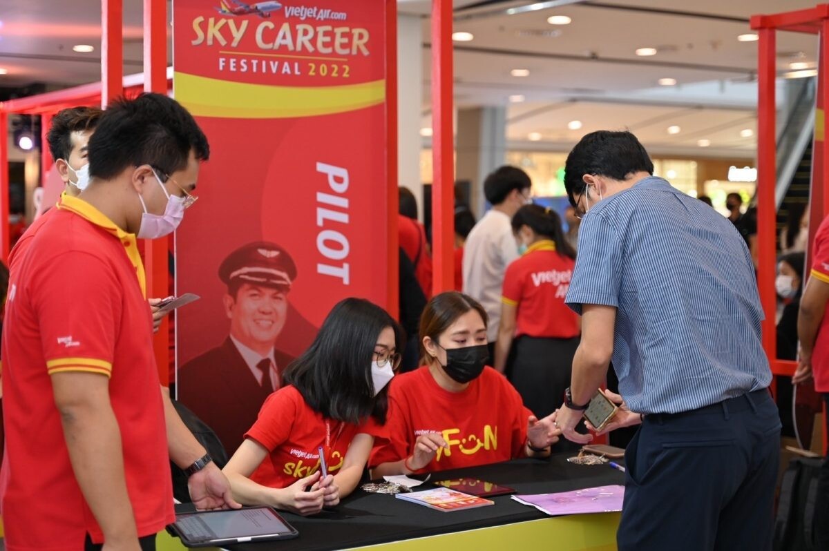 ไทยเวียตเจ็ทจัดงาน "Sky Career Festival 2022" เปิดรับพนักงานหลายตำแหน่งรับธุรกิจการบินฟื้น