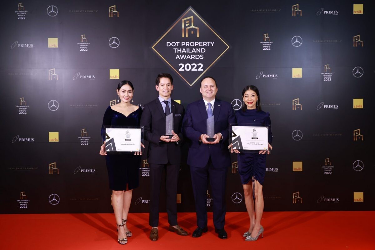 ไรมอน แลนด์ ตอกย้ำเบอร์ 1 ผู้นำอสังหาฯ ลักชัวรี่ คว้า 2 สุดยอดรางวัล "Developer of the Year 2022" และ  "Best Developer Luxury Condominiums 2022"