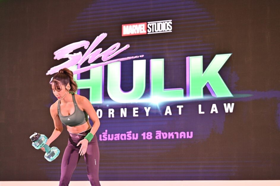 Disney+ Hotstar ชวนเข้าวงการเบเบ้ ด้วยคลิปออกกำลังกายสำหรับชาวออฟฟิศ แรงบันดาลใจจาก Marvel Studios' She-Hulk: Attorney at Law