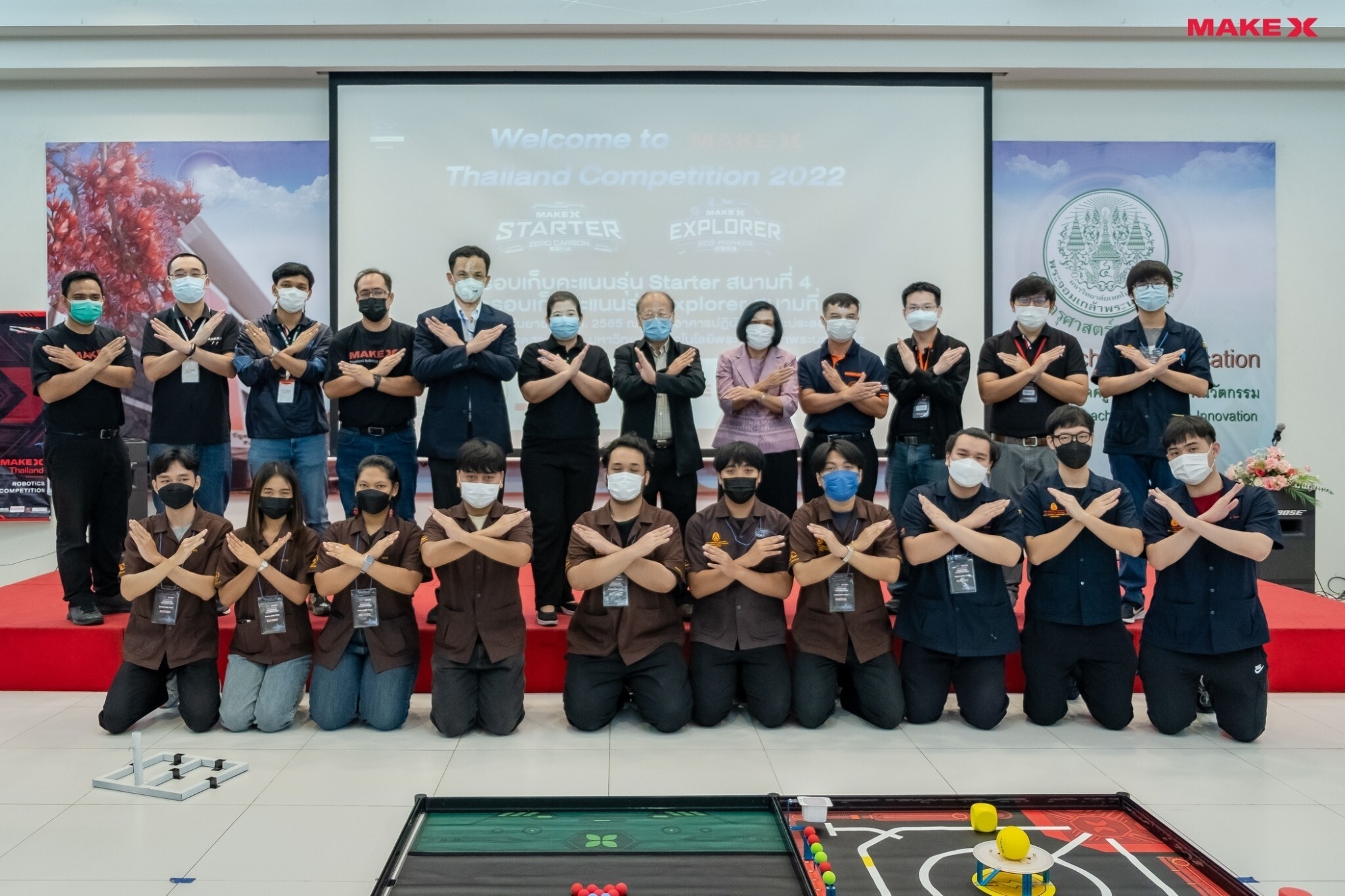 มจพ. เปิดสนามจัดการแข่งขัน 2022 MakeX Thailand Robotics Competition รอบเก็บคะแนน สนามที่ 2