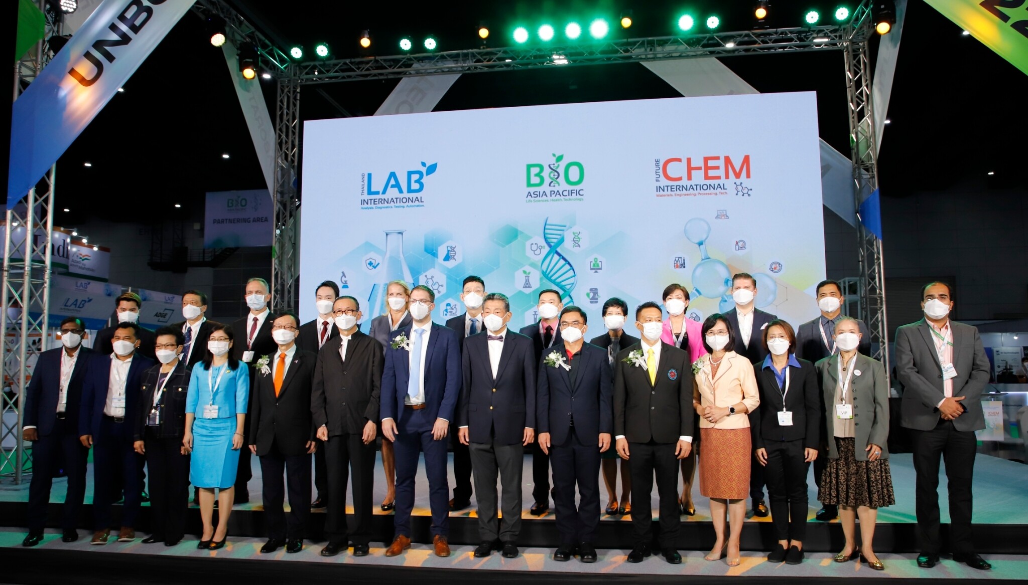 วว. ร่วมพิธีเปิดงานเทคโนโลยีเครื่องมือห้องปฏิบัติการทางวิทยาศาสตร์ชั้นนำในภูมิภาคเอเชีย Thailand LAB INTERNATIONAL 2022 , Bio Asia Pacific 2022, FutureCHEM INTERNATIONAL 2022