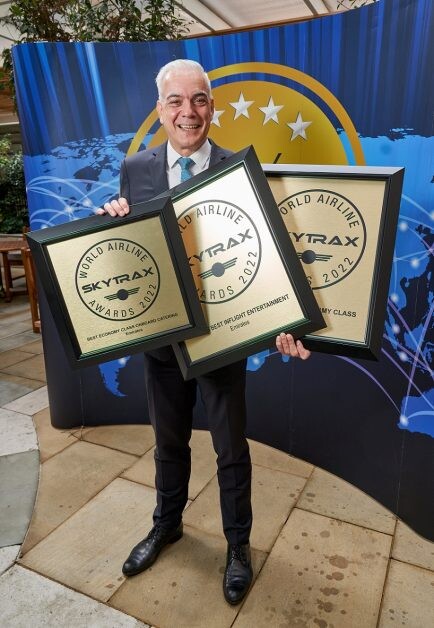 เอมิเรตส์ คว้า 3 รางวัลยอดเยี่ยมระดับโลก  จากงาน Skytrax World Airline Awards 2022
