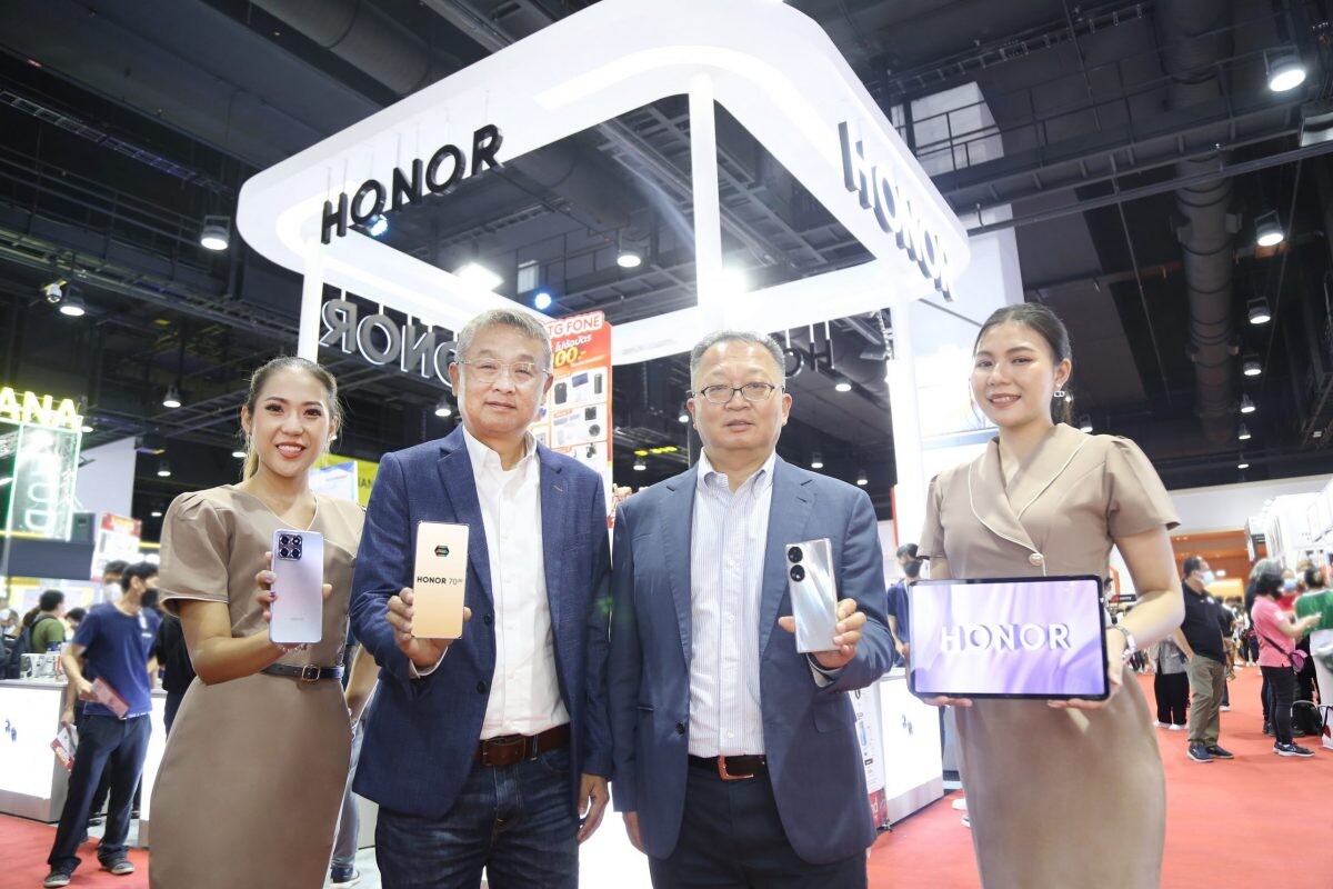 "ออเนอร์" ประเดิม Thailand Mobile Expo ครั้งแรก กวาดยอดขายทะลุเป้ากว่า 120% สมาร์ทโฟนกล้องเทพ HONOR 70 มาแรง ครองแชมป์ขายดีที่สุด
